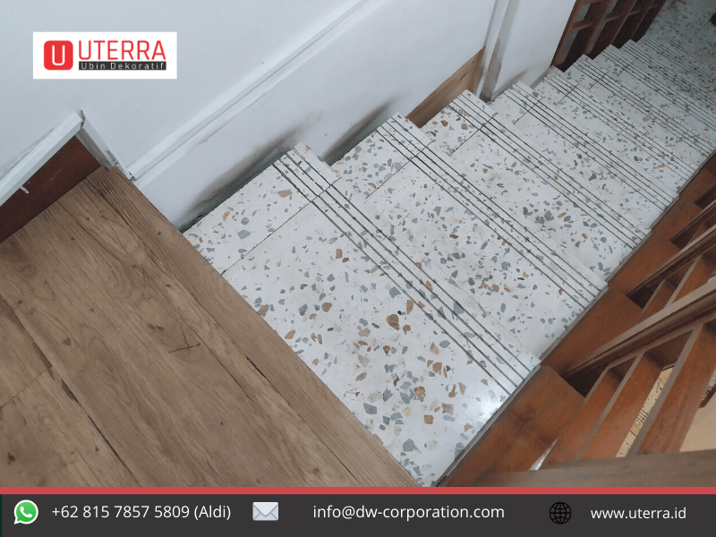 inspirasi desain ruang dengan lantai terrazzo