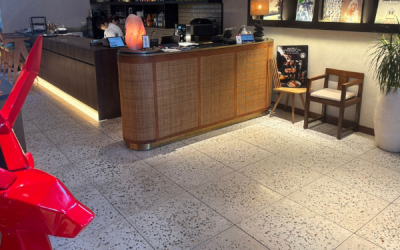 Inspirasi Desain Lantai Teraso Untuk Kafe di Surabaya