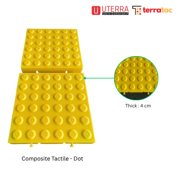 composite tactile dot front & back side